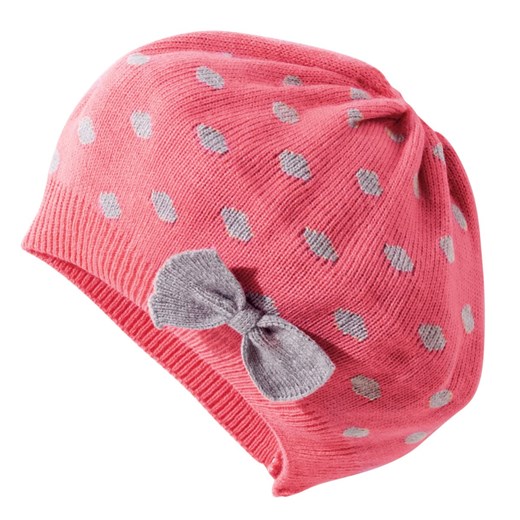 Beret w groszki, trykotowy, niemowlęcy/dziecięcy dla dziewczynek la-redoute-pl dziecięce