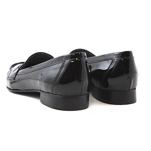 BUTY DAMSKIE BALERINKI CZARNE GREMAX r. 37 SKÓRA NATURALNA sohobuty-pl czarny bez zapięcia