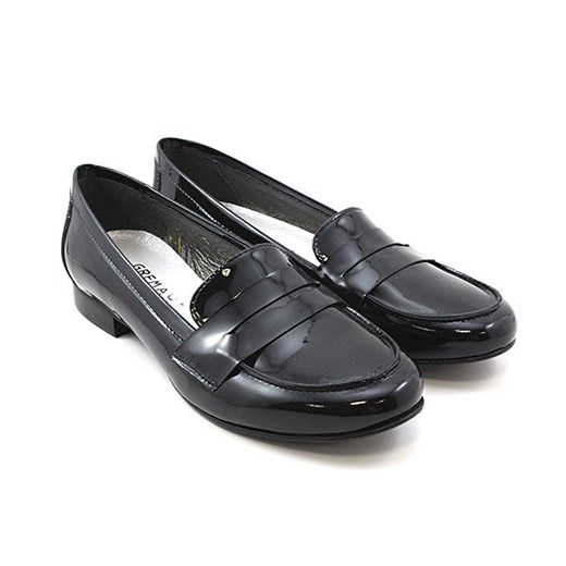 BUTY DAMSKIE BALERINKI CZARNE GREMAX r. 37 SKÓRA NATURALNA sohobuty-pl szary casual