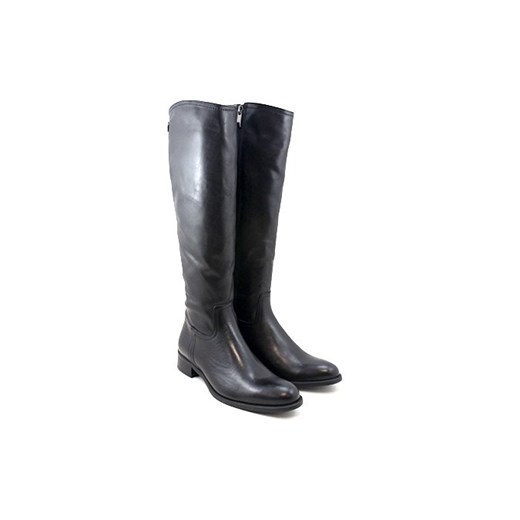 BUTY DAMSKIE KOZAKI CZARNE NESSI 37302 SKÓRA NATURALNA sohobuty-pl szary Kozaki damskie skórzane