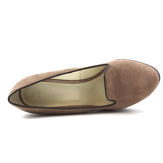 BUTY DAMSKIE CZÓŁENKA BRĄZOWE PAMAR r. 37 KOTURNY sohobuty-pl brazowy lato