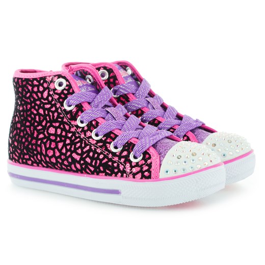 TRAMPKI SKECHERS TWINKLE TOES CHIT CHAT ROCKIN RETRO HOT PINK PURPLE riccardo czerwony cekiny