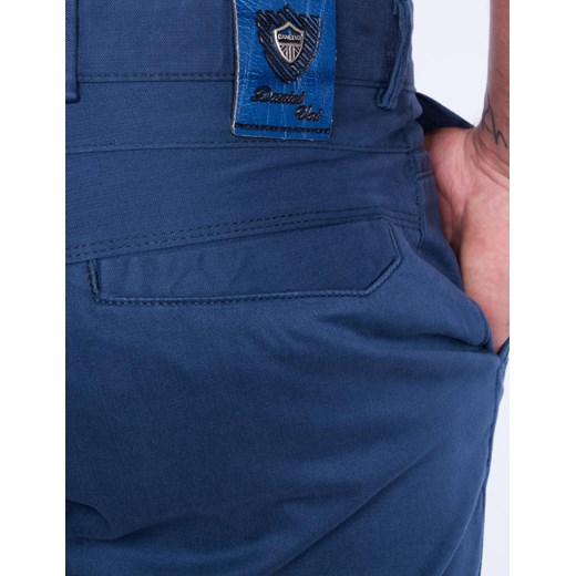 CLASSIC CASUAL bawełniane spodnie granatowe factoryprice granatowy Spodnie chinos męskie