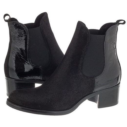 Buty Venezia 46503 605NERO (VE24-a) butsklep-pl czarny Botki skórzane