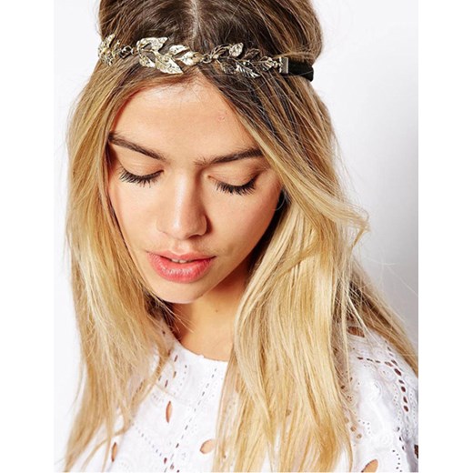 opaska boho listki blinkshop-pl pomaranczowy boho
