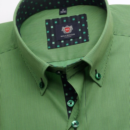 Koszula London (wzrost 176-182) willsoor-sklep-internetowy zielony koszule