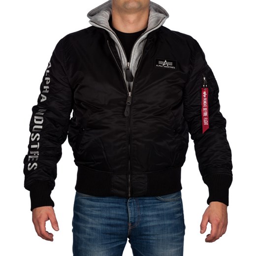 Kurtka Alpha Industries Ma 1 D Tec Se 198 eastend czarny kaptur