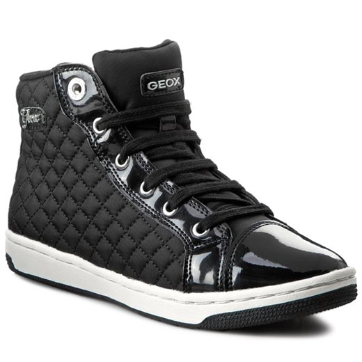 Sneakersy GEOX - J Creamy H J52L5H 0FUHH C9999 Black eobuwie-pl szary bez wzorów