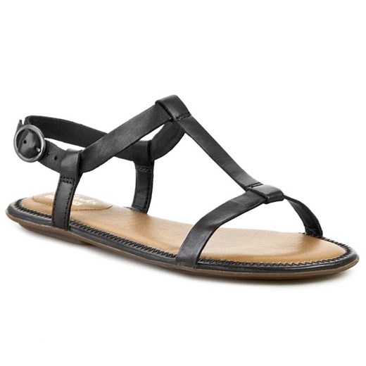 Sandały CLARKS - Risi Hop 261088604 Black Leather eobuwie-pl bialy sandały