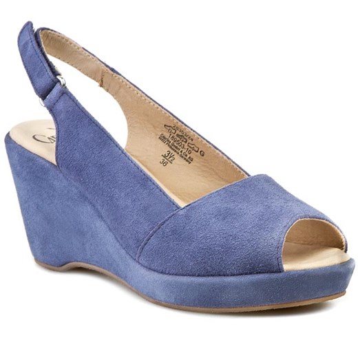 Sandały CAPRICE - 9-28353-24  Blue Suede eobuwie-pl niebieski sandały