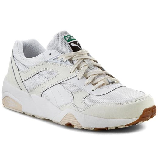 Półbuty PUMA - Trinomic R698 White On White 358142 01 White eobuwie-pl szary łatki