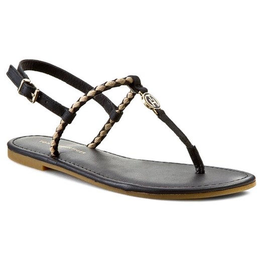 Japonki TOMMY HILFIGER - Jennifer 7C FW56818664 Black 990 eobuwie-pl bialy Sandały japonki