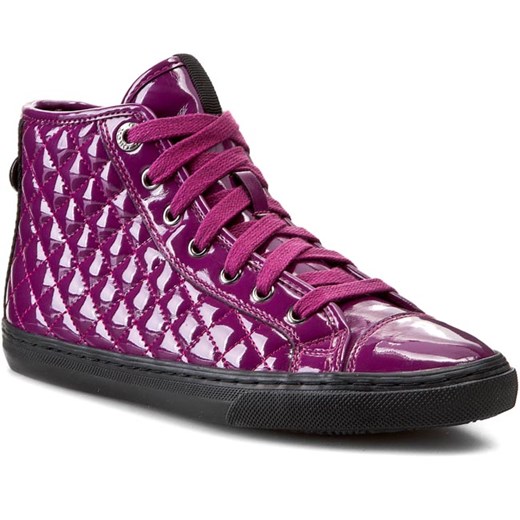 Sneakersy GEOX - D New Club D D4458D 000HH C8016  Dark Purple eobuwie-pl fioletowy Półbuty damskie płaskie