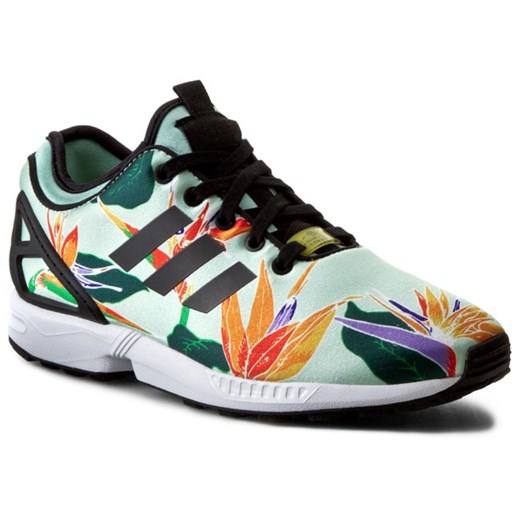 Półbuty ADIDAS - Zx Flux Nps B34468 Blugrn/Cblack/Yellow eobuwie-pl  lato