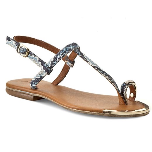 Japonki GINO ROSSI - Molly DNG463-E72-J400-5100-0 Błękit 05 eobuwie-pl bialy casual