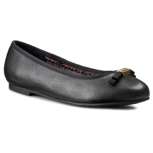 Baleriny TOMMY HILFIGER - Amy 37A FW56819589  Black 990 eobuwie-pl szary bez zapięcia