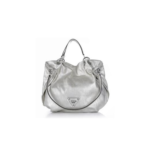 Guess Dylan srebrna torebka worek royal-point szary casual