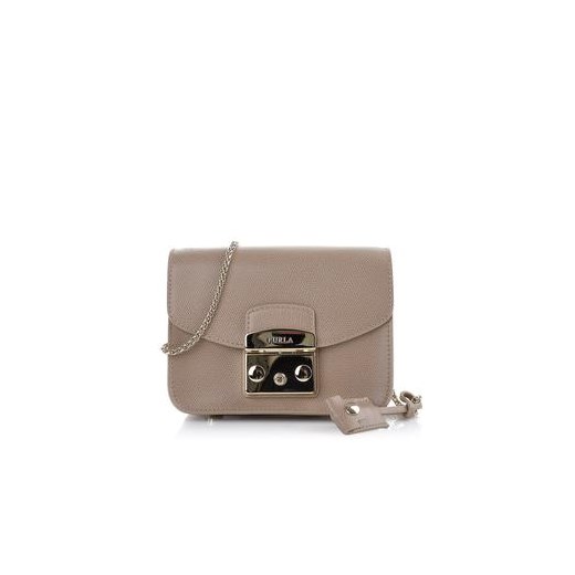 Furla Metropolis mała torebka karmelowa royal-point szary casual