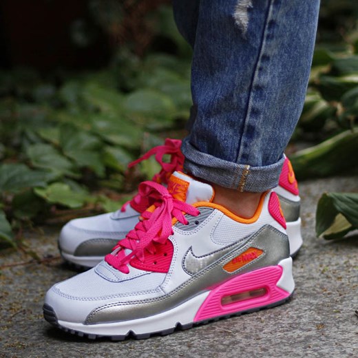 Nike Air Max 90 Mesh (GS) "Bam Rose" (724855-101) thebestsneakers-pl zielony Buty do biegania