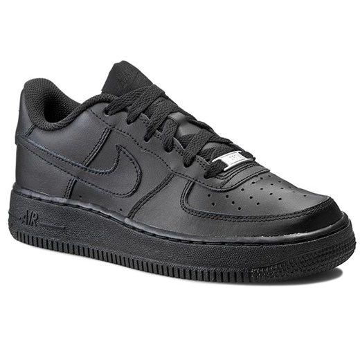Sneakersy NIKE - Air Force 1 (Gs) 314192 009 Black/Black eobuwie-pl szary jesień