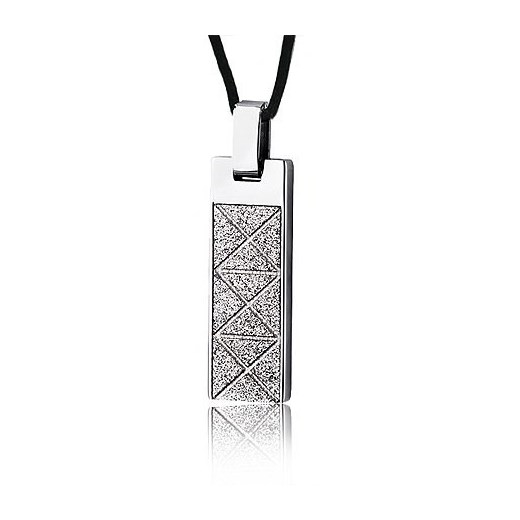 Elegancki diamentowany wisiorek ze stali szlachetnej 77-WA063 silverado-pl  abstrakcyjne wzory