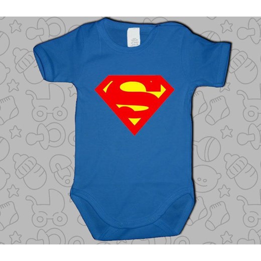 Body niemowlęce - Superman dawanda niebieski 