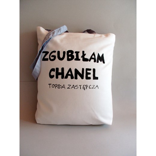 Torba z ręcznie wykonanym rysunkiem/napisem dawanda brazowy casual