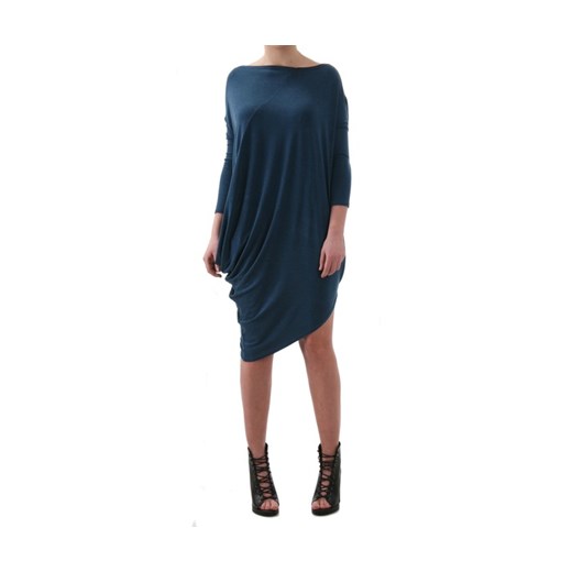 M Rose Blue - asymetryczna sukienka dawanda czarny asymetryczne
