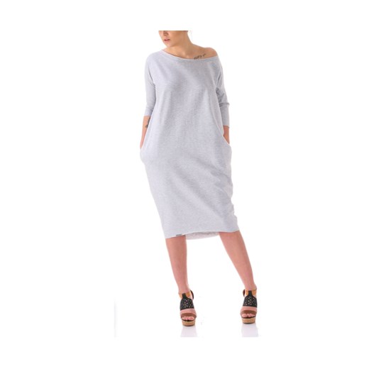 M Ida Grey - sukienka oversize od Freeshion dawanda szary lato
