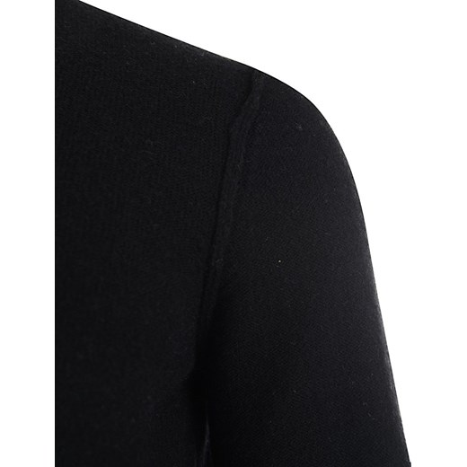 Czarny sweter z wełny owczej Bellfield Felix majesso-pl szary Swetry męskie wełniane