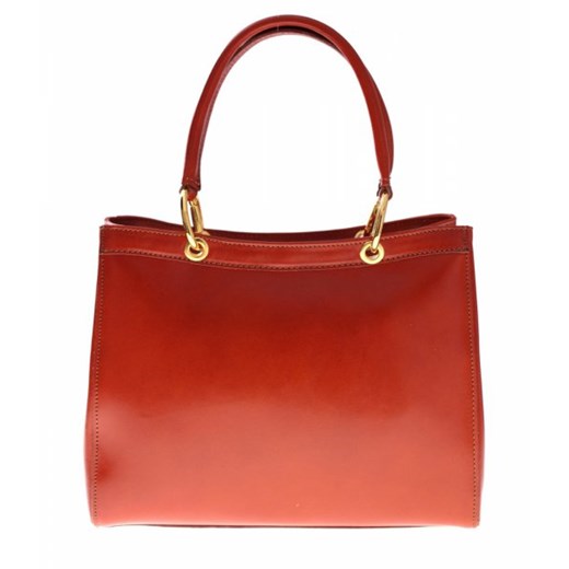 Kuferk Skórzany z Włoskiej kolekcji Genuine Leather rudy torbs-pl czerwony elegancki