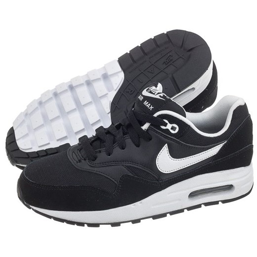 Sneakersy Nike Air Max 1 (GS) 807602-601 (NI650-b) butsklep-pl szary Buty do biegania