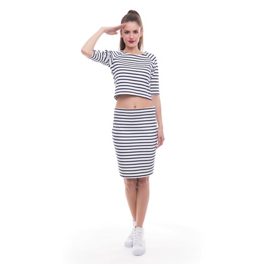 #TRBL Spódnica Hello Sailor miss-trouble szary midi