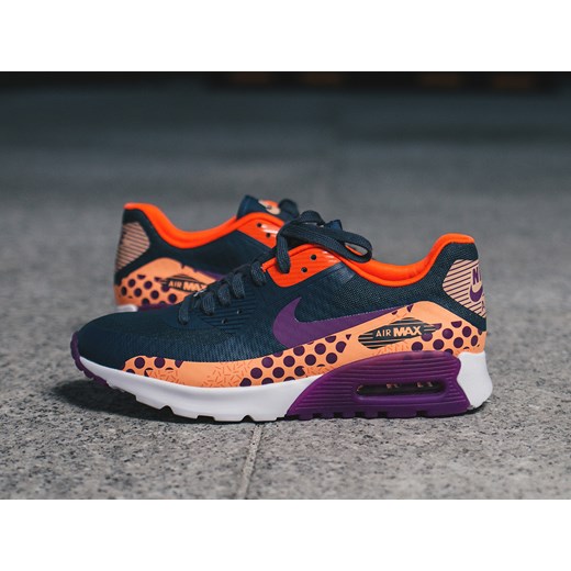 Buty damskie sneakersy Nike Air Max 90 Ultra BR Print 807352 400 sneakerstudio-pl czarny Buty sportowe casual