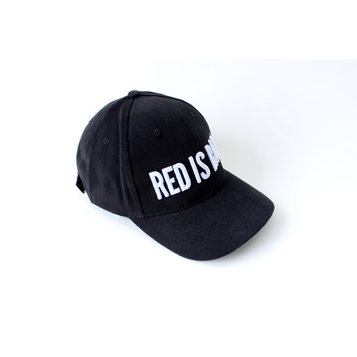 Czapka z profilowanym daszkiem - czarna red-is-bad czarny lato