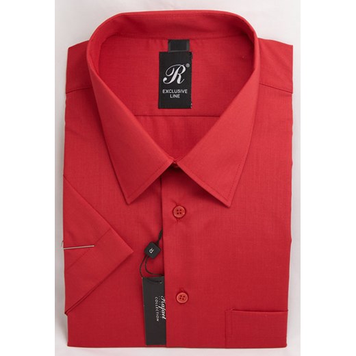 Rafael koszula czerwona 48 176/182 kr. 80% krzysztof-pl czerwony bawełna