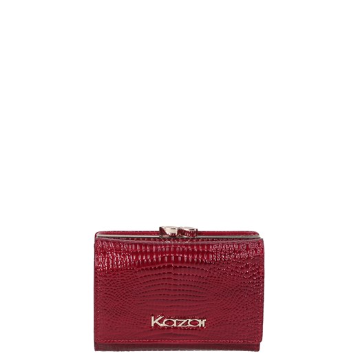 Czerwony portfel kazar-com czerwony elegancki