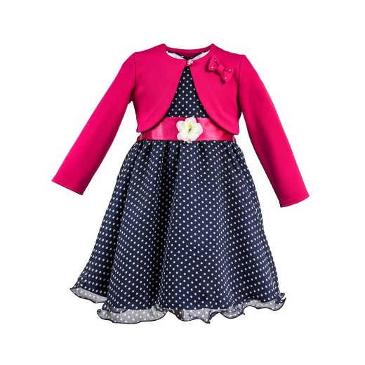 Sukienka Tola - granatowa al-da-pl rozowy elegancki