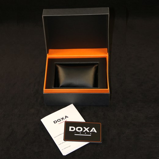 Zegarek Szwajcarski DOXA MISTERO ROUND 358.10.021.20 otozegarki czarny paski