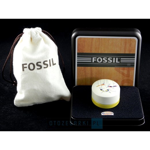 BIŻUTERIA FOSSIL - KOLCZYKI JF84730040 otozegarki brazowy vintage