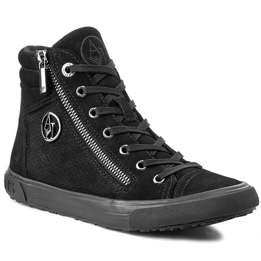 Sneakersy ARMANI JEANS - B55G4 62 12 Black eobuwie-pl czarny jesień