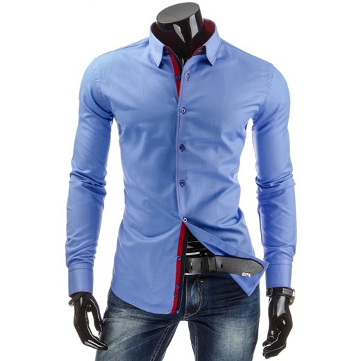 Koszula z długim rękawem (dx0741) dstreet niebieski koszule