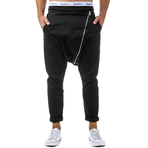 Spodnie typu baggy (ux0235) dstreet czarny Spodnie dresowe męskie