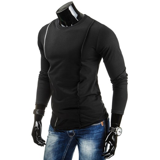 Bluza męska czarna (bx1020) dstreet czarny młodzieżowy