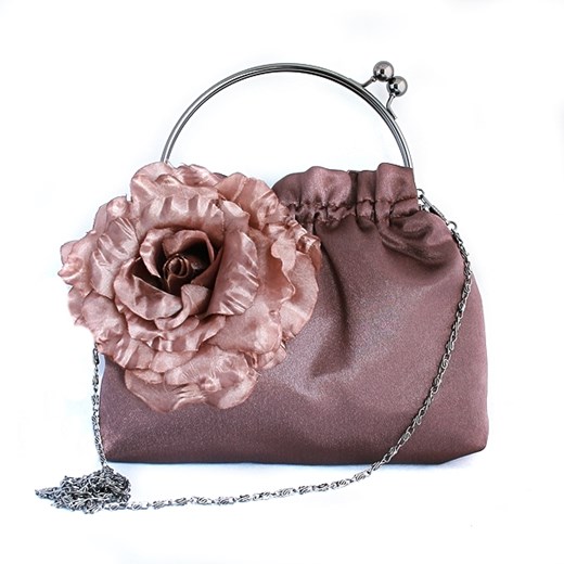 Romantyczna torebka z różą trendsetterka-com  na łańcuszku