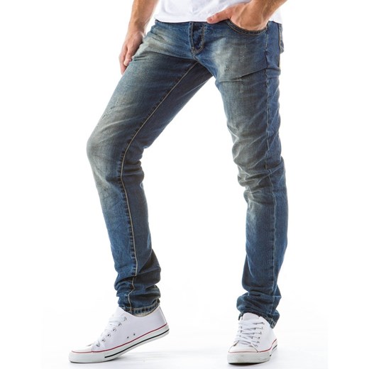 Spodnie jeansowe męskie (ux0133) dstreet bialy oryginalne