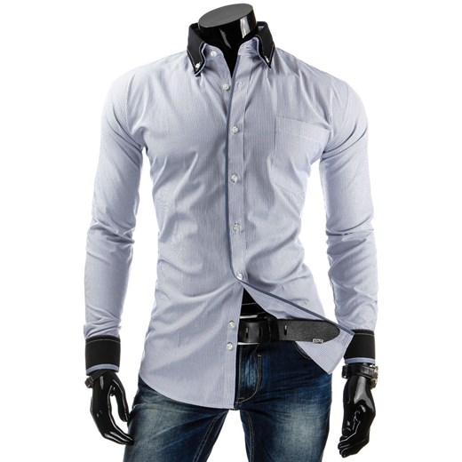 Koszula z długim rękawem (dx0655) dstreet niebieski koszule