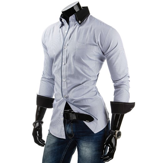 Koszula z długim rękawem (dx0655) dstreet niebieski rękawy