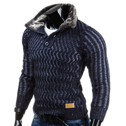 Sweter (wx0520) dstreet czarny modne