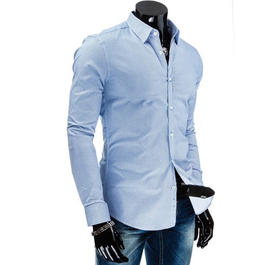 Koszula z długim rękawem (dx0773) dstreet niebieski koszule